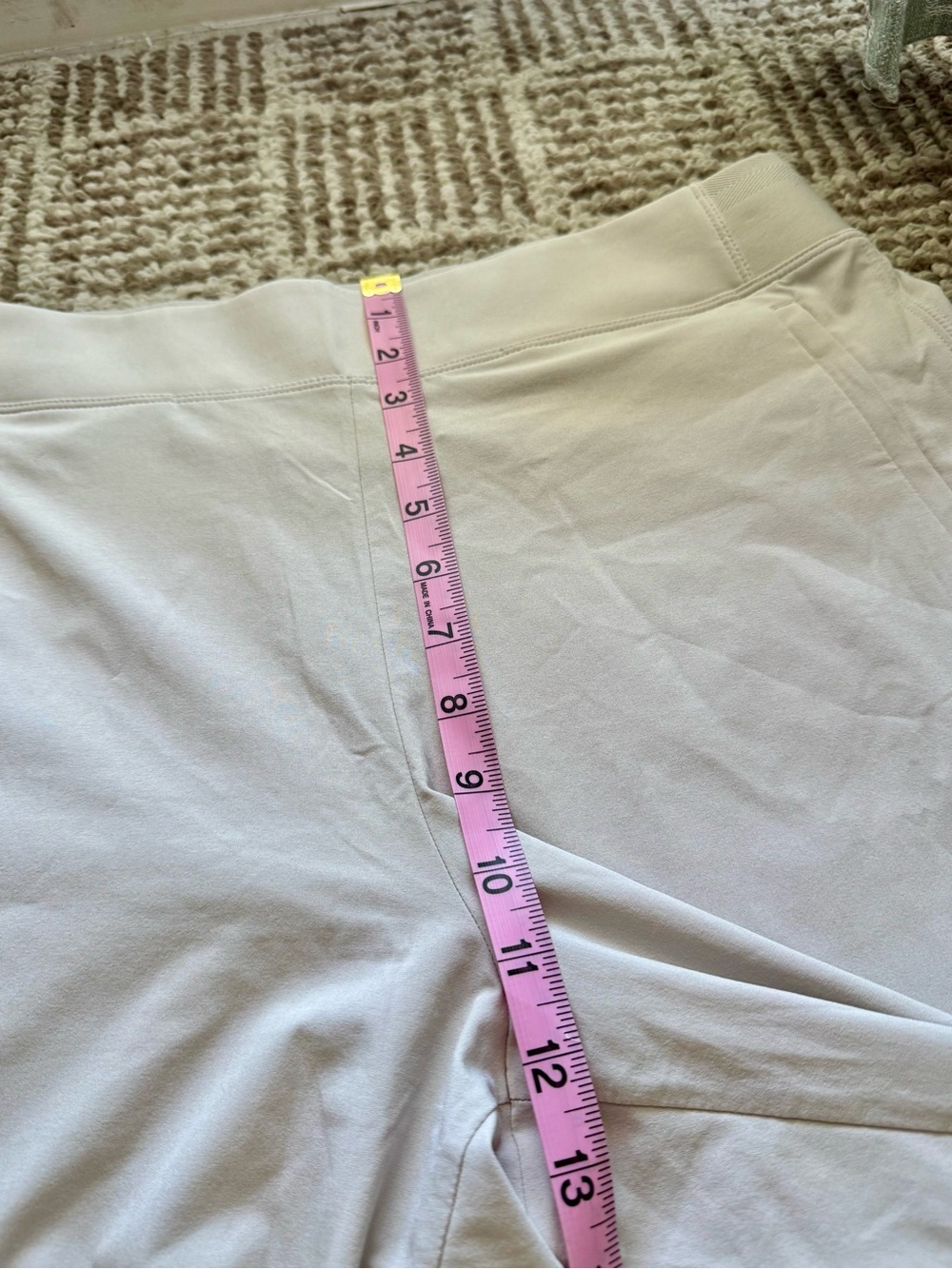 Athleta Cream High Waisted Jogger Pants Flat Waistband Stretchy Women’s Size 10 - Picture 5 of 10